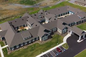 The Retreat at Fishersville aerial view of community