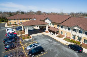 Cedar Lake Assisted Living and Memory Care aerial view of community
