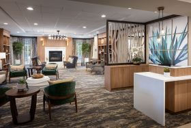 Belmont Village San Jose lobby