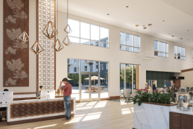 The Ackerly at Reed’s Crossing reception area