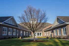 Carteret Landing Assisted Living and Memory Care outdoor common area