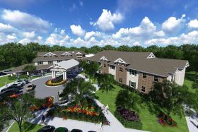 HarborChase of Riverwalk aerial view of community