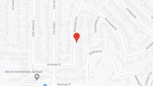 Map of the neighborhood around Bardwell Pines Country Home