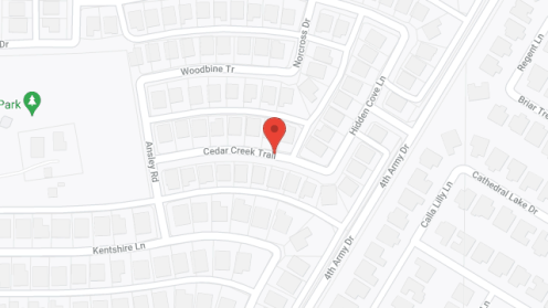 Map of the neighborhood around Silver Leaf Assisted Living at Cedar Creek