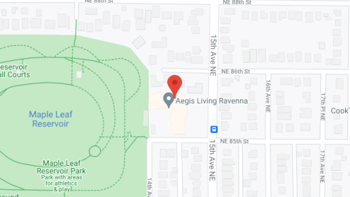 Map of the neighborhood around Aegis Ravenna