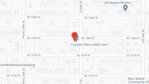Map of the neighborhood around Crystel's Place