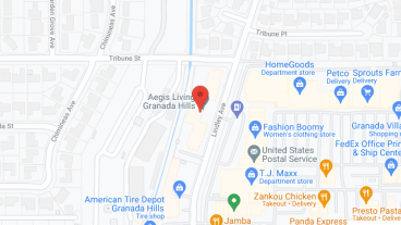 Aegis of Granada Hills in google map