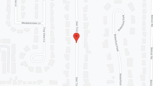 Map of the neighborhood around Asher Crossing