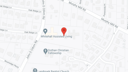 Map of the neighborhood around Whitehall Assisted Living Community