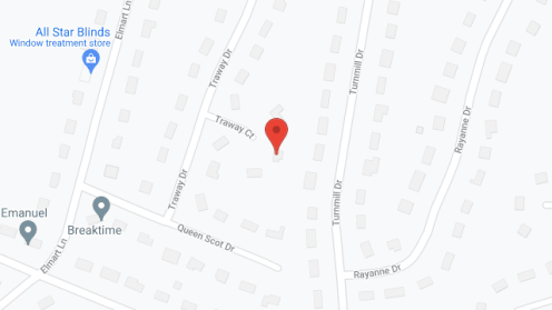 Map of the neighborhood around Traway Home