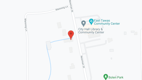 Map of the neighborhood around Tawas Manor