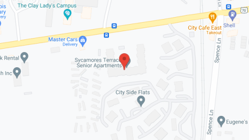Map of the neighborhood around Sycamores Terrace LLC