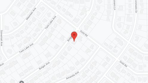 Map of the neighborhood around Southern Palms Inc