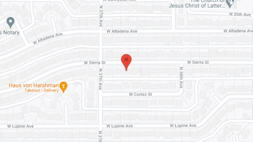 Map of the neighborhood around Sierra Valaha