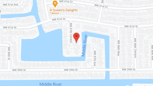 Map of the neighborhood around Serenity Isles ALF Inc