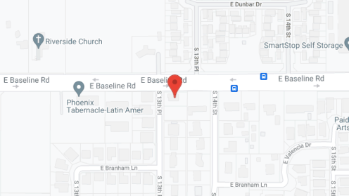 Map of the neighborhood around San Judas Group Home