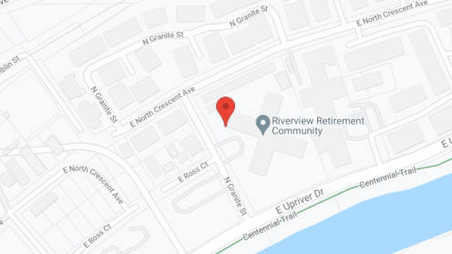 Map of the neighborhood around Riverview Retirement Community