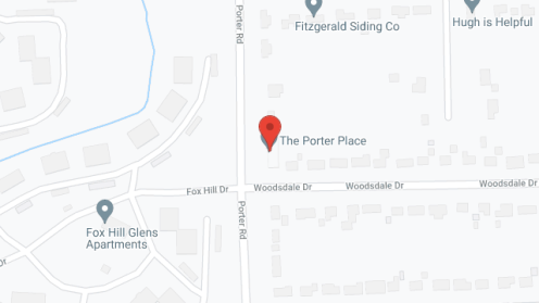 Map of the neighborhood around Porter Place