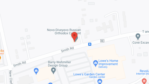 Map of the neighborhood around Old Peoples Russian Orthodox Convent