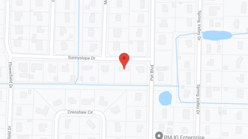 Map of the neighborhood around Odenia's Angels ALF Corp