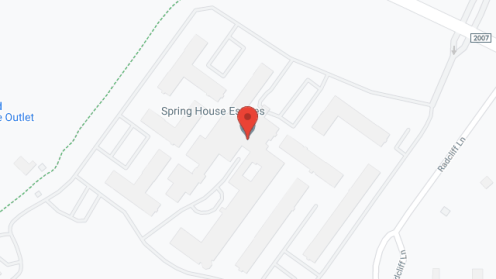 Map of the neighborhood around Oakbridge Terrace At Spring House Estates