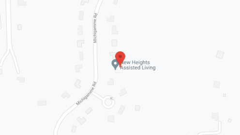 Map of the neighborhood around New Heights Assisted Living