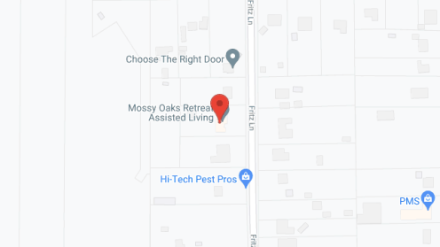 Map of the neighborhood around Mossy Oaks Retreat Assisted Living Inc