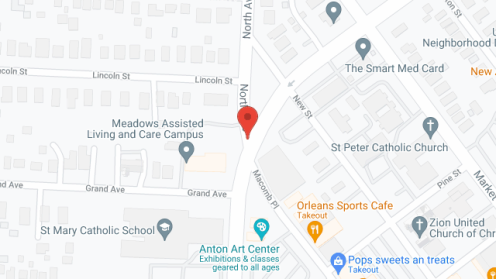 Map of the neighborhood around Meadows Assisted Living II