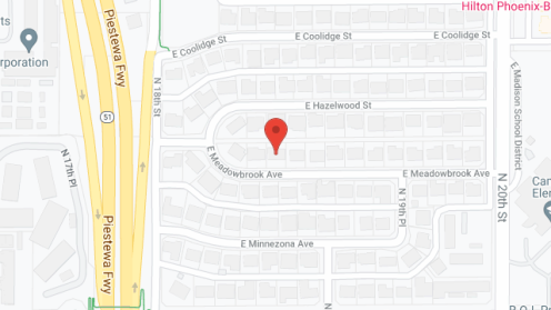 Map of the neighborhood around Meadowbrook Assisted Living
