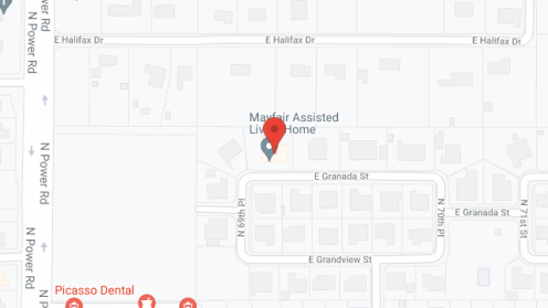 Map of the neighborhood around Mayfair Assisted Living Home Inc
