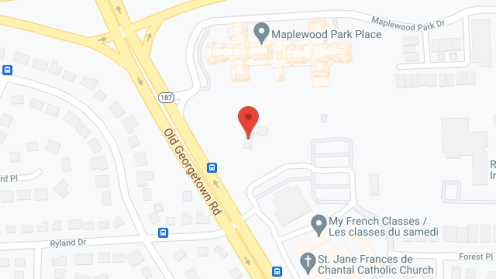 Map of the neighborhood around Maplewood Park Place