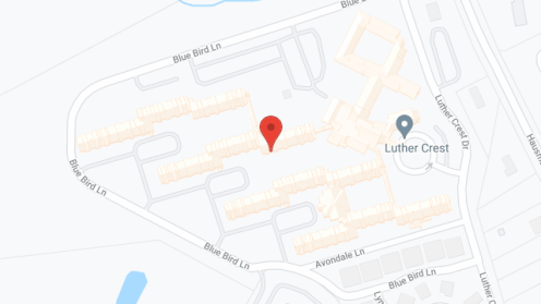 Map of the neighborhood around Luther Crest Retirement Community