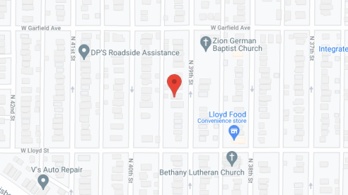 Map of the neighborhood around Living Made Easy Homes LLC Site 2