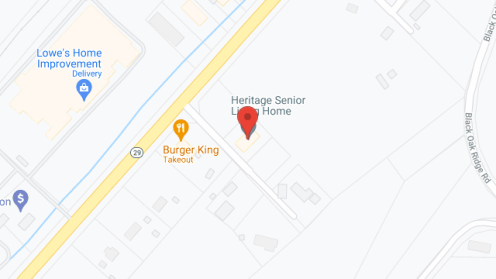 Map of the neighborhood around Heritage Home