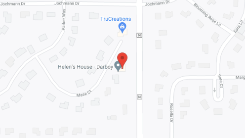 Map of the neighborhood around Helens House Darboy