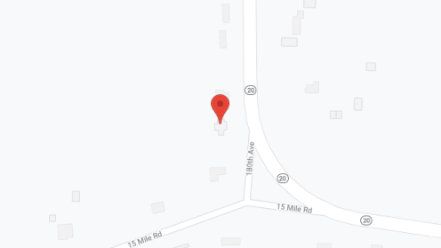 Map of the neighborhood around Harmony Pines