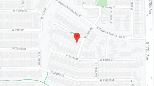 Map of the neighborhood around Happy Trails Alh
