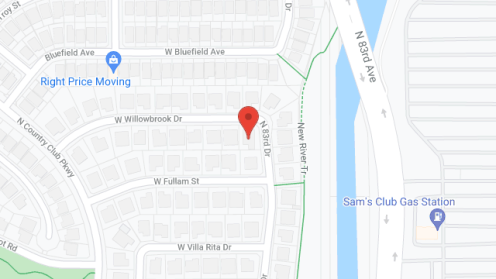 Map of the neighborhood around Happy Hearts Assisted Living