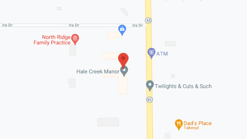 Map of the neighborhood around Hale Creek Manor