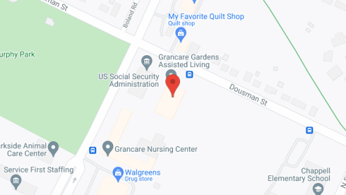 Map of the neighborhood around Grancare Gardens