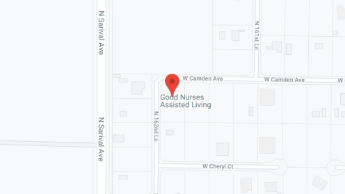 Map of the neighborhood around Good Nurses Assisted Living Facility