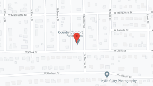 Map of the neighborhood around Country Comfort Princeton