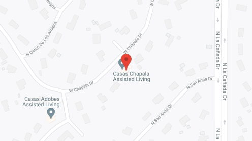 Map of the neighborhood around Casas Chapala