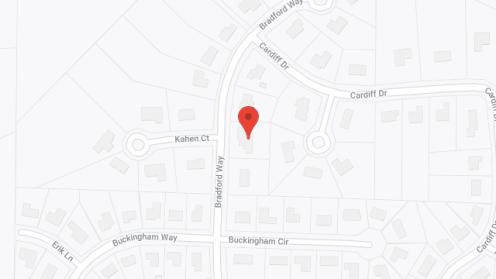 Map of the neighborhood around Bradford Home