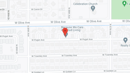 Map of the neighborhood around Because We Care LLC