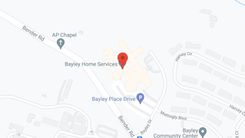 Map of the neighborhood around Bayley Senior Care