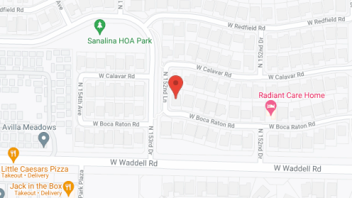 Map of the neighborhood around Arizona Adult Care Home