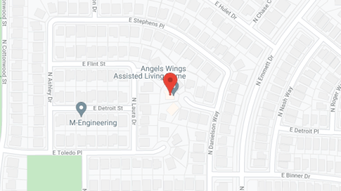 Map of the neighborhood around Angels Wings Assisted Living Home