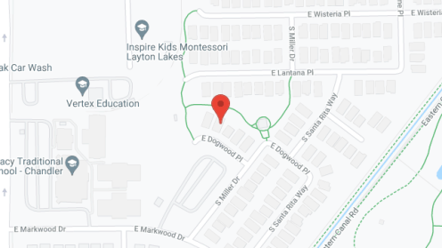 Map of the neighborhood around Acuna At Layton Lakes