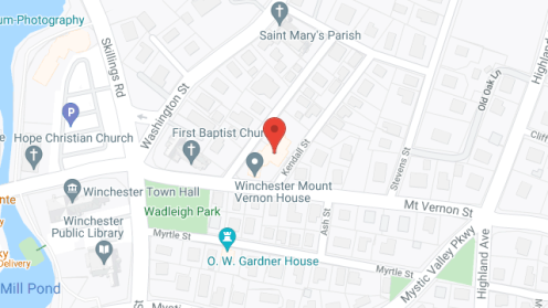 Map of the neighborhood around Winchester Mount Vernon House